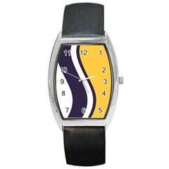 Flag Of South Bend, Indiana Barrel Style Metal Watch by abbeyz71