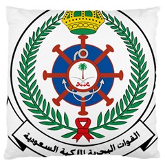 Logo Of Royal Saudi Navy Large Cushion Case (two Sides) by abbeyz71