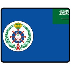 Naval Base Flag Of Royal Saudi Arabian Navy Fleece Blanket (medium)  by abbeyz71