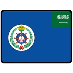 Naval Base Flag Of Royal Saudi Arabian Navy Double Sided Fleece Blanket (large)  by abbeyz71