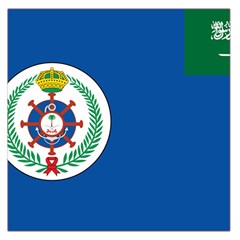 Naval Base Flag Of Royal Saudi Arabian Navy Large Satin Scarf (square) by abbeyz71