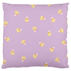 Candie Corn Large Cushion Case (one Side) by JessisArt