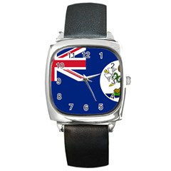 Flag Of Vancouver Island Square Metal Watch by abbeyz71