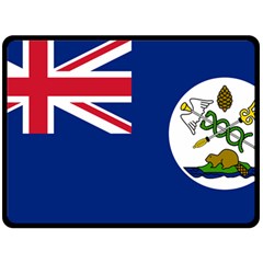 Flag Of Vancouver Island Fleece Blanket (large)  by abbeyz71