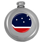 Flag of Western Canada Round Hip Flask (5 oz) Front