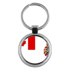 Flag Of Canadian Armed Forces Key Chains (round)  by abbeyz71