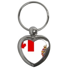 Flag Of Canadian Armed Forces Key Chains (heart)  by abbeyz71