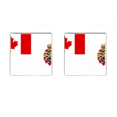 Flag Of Canadian Armed Forces Cufflinks (square) by abbeyz71