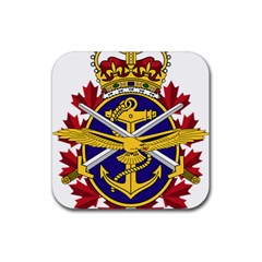 Badge Of Canadian Armed Forces Rubber Coaster (square)  by abbeyz71