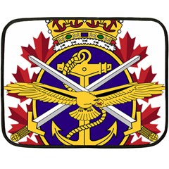 Badge Of Canadian Armed Forces Double Sided Fleece Blanket (mini)  by abbeyz71