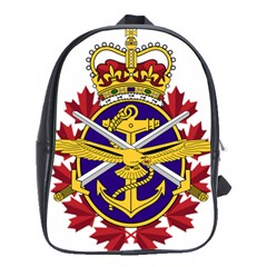 Badge Of Canadian Armed Forces School Bag (large) by abbeyz71