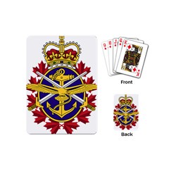 Badge Of Canadian Armed Forces Playing Cards (mini) by abbeyz71