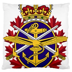 Badge Of Canadian Armed Forces Standard Flano Cushion Case (two Sides) by abbeyz71