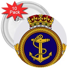 Badge Of Royal Canadian Navy 3  Buttons (10 Pack)  by abbeyz71