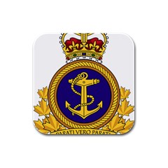 Badge Of Royal Canadian Navy Rubber Square Coaster (4 Pack)  by abbeyz71