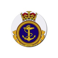 Badge Of Royal Canadian Navy Rubber Coaster (round)  by abbeyz71