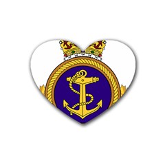 Badge Of Royal Canadian Navy Heart Coaster (4 Pack)  by abbeyz71