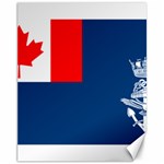 Canadian Naval Auxiliary Jack Canvas 11  x 14  10.95 x13.48  Canvas - 1