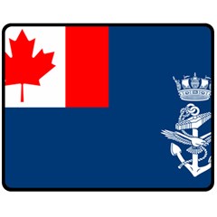 Canadian Naval Auxiliary Jack Double Sided Fleece Blanket (medium)  by abbeyz71