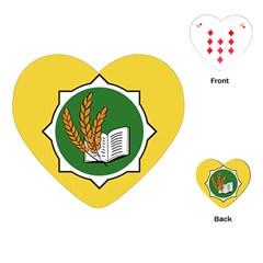 Flag Of Bozeman, Montana Playing Cards (heart) by abbeyz71