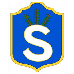 Badge Of The Finnish Civil Guard Drawstring Bag (small) by abbeyz71