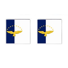 Flag Of Azores Cufflinks (square) by abbeyz71