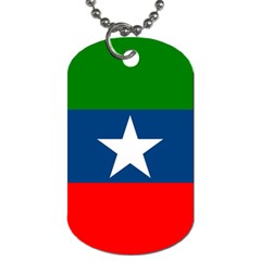 Flag Of Ogaden National Liberation Front Dog Tag (one Side) by abbeyz71