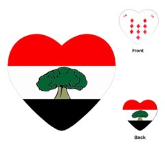 Flag Of Oromia Region Playing Cards (heart) by abbeyz71