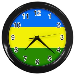 Flag of Beja Congress Wall Clock (Black)