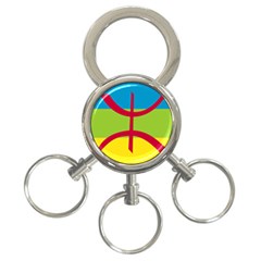 Berber Ethnic Flag 3-ring Key Chains by abbeyz71