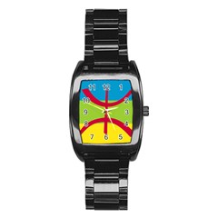 Berber Ethnic Flag Stainless Steel Barrel Watch by abbeyz71