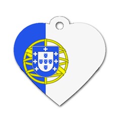 Proposed Flag Of Portugalicia Dog Tag Heart (two Sides) by abbeyz71