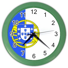 Proposed Flag Of Portugalicia Color Wall Clock by abbeyz71