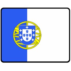 Proposed Flag Of Portugalicia Double Sided Fleece Blanket (medium)  by abbeyz71