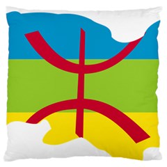 Kabylie Flag Map Standard Flano Cushion Case (two Sides) by abbeyz71