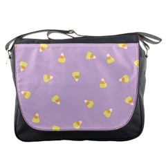 Candy Corn (purple) Messenger Bag by JessisArt