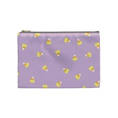 Candy Corn (purple) Cosmetic Bag (medium) by JessisArt