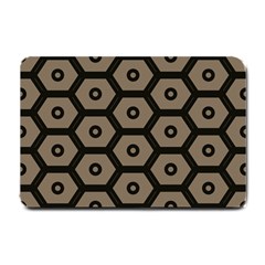 Black Bee Hive Texture Small Doormat 