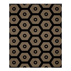 Black Bee Hive Texture Shower Curtain 60  x 72  (Medium) 