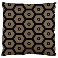 Black Bee Hive Texture Large Cushion Case (Two Sides)