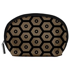 Black Bee Hive Texture Accessory Pouch (Large)