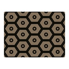 Black Bee Hive Texture Double Sided Flano Blanket (Mini) 