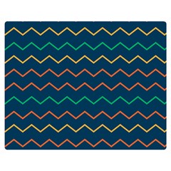 Pattern Zig Zag Colorful Zigzag Double Sided Flano Blanket (medium) 