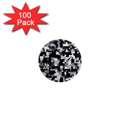 Noise Texture Graphics Generated 1  Mini Magnets (100 Pack)  by Sapixe