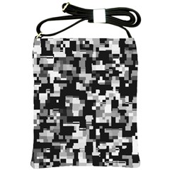 Noise Texture Graphics Generated Shoulder Sling Bag