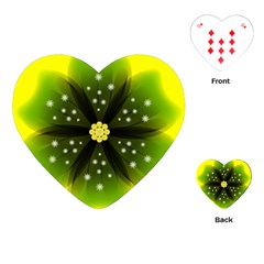 Christmas Flower Nature Plant Playing Cards (heart) by Sapixe