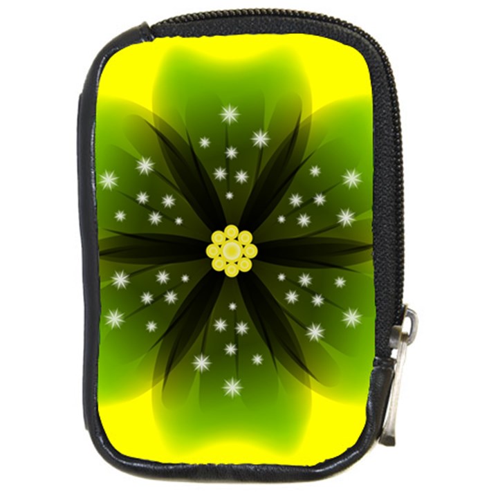 Christmas Flower Nature Plant Compact Camera Leather Case