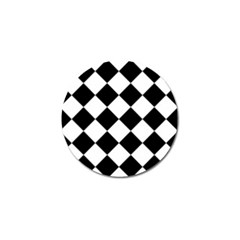 Grid Domino Bank And Black Golf Ball Marker (10 Pack) by Sapixe