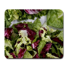 Salad Lettuce Vegetable Large Mousepads by Sapixe