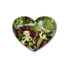 Salad Lettuce Vegetable Heart Coaster (4 Pack)  by Sapixe